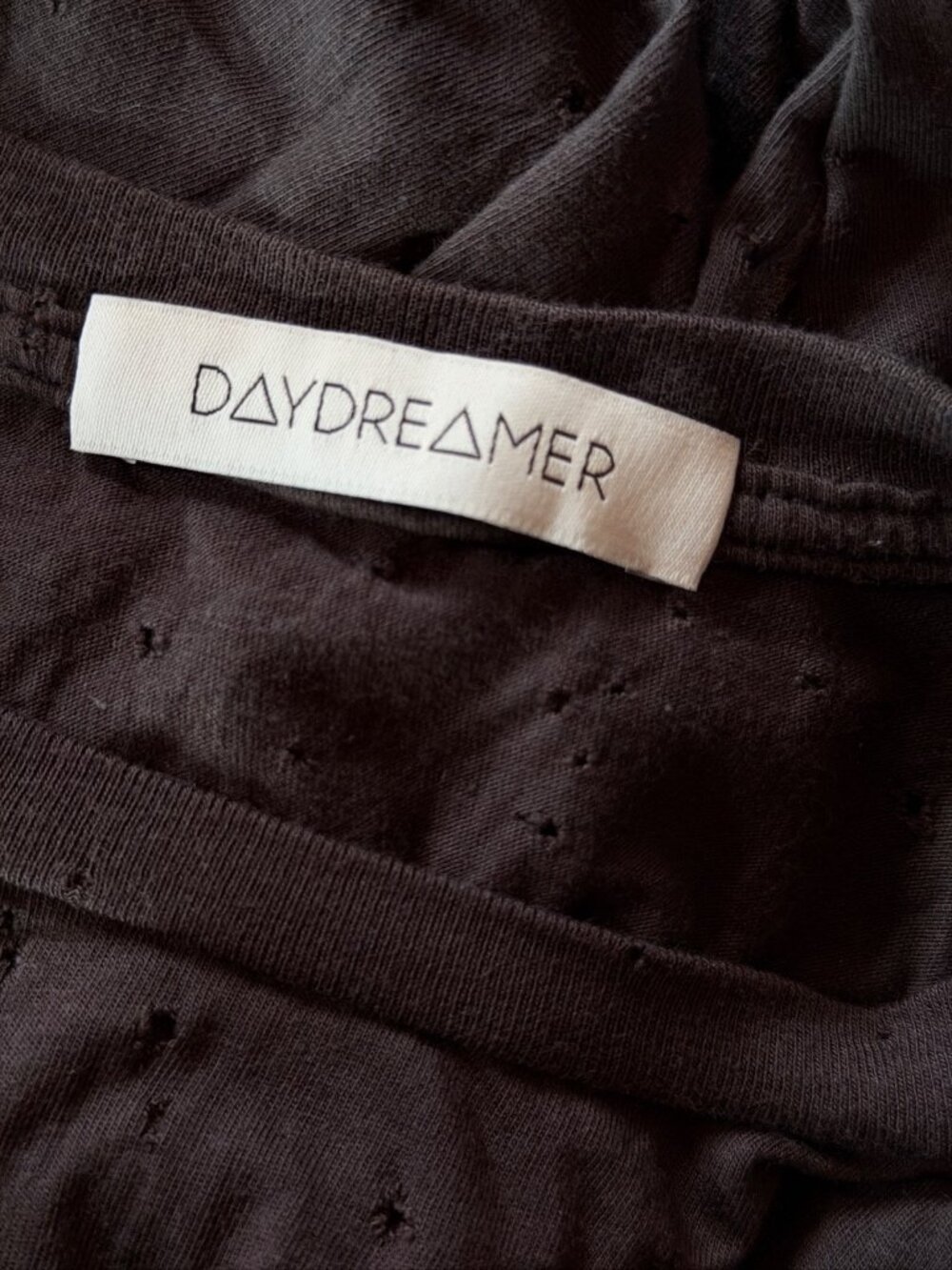 Daydreamer Muscle Shirt Small Gray Frayed Jim Morrison The Doors Pinhole - Picture 5 of 6